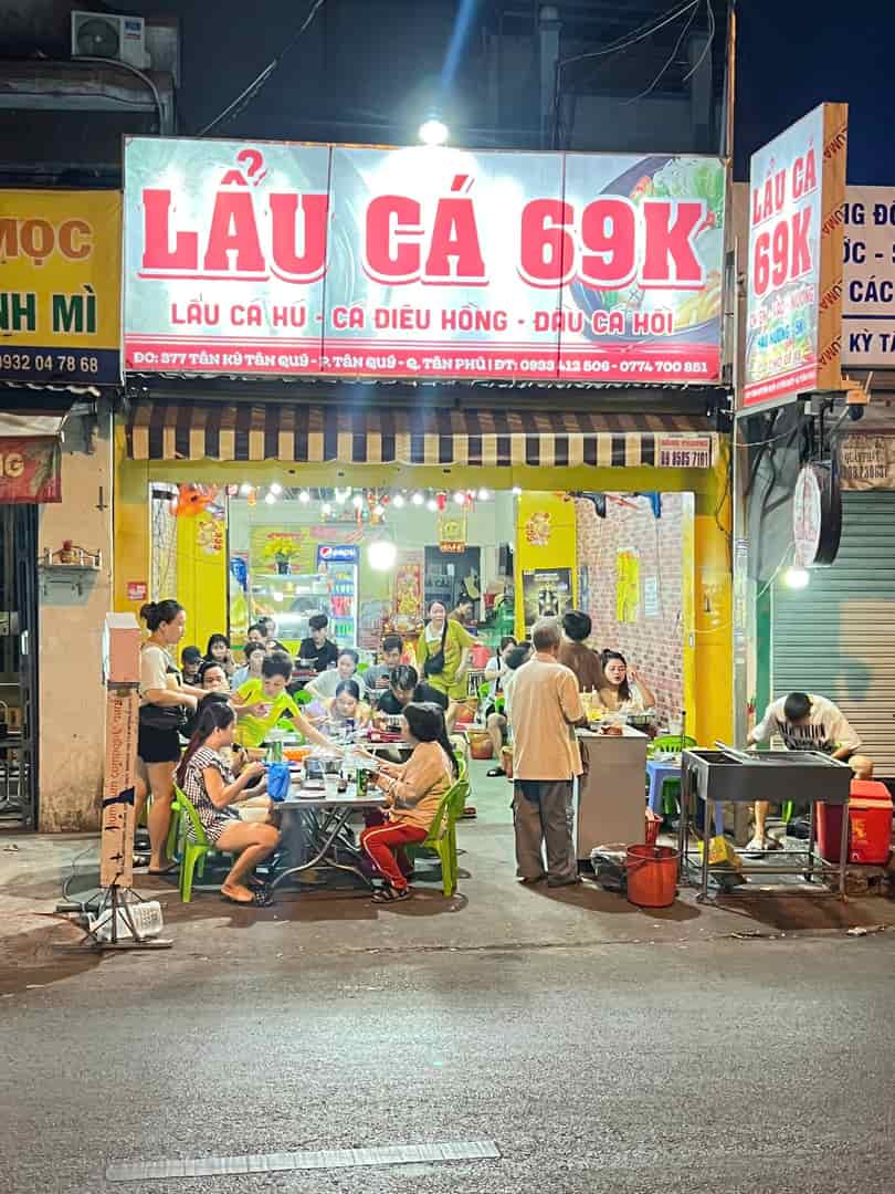 Sang Quán Lẩu 69K đang hoạt động(2 năm) lượng khách ổn định vào Kinh doanh ngay