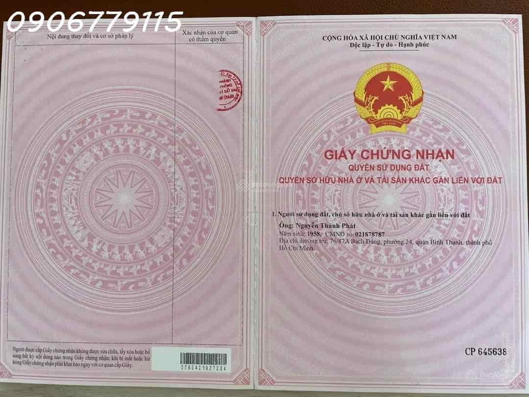 Đất HXH, Vĩnh Lộc ngang 5,5m, DT 82,7 m2 = 3 tỷ