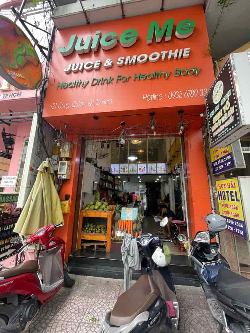 Quận 1 – Cống Quỳnh, QUÁN ĐẸP – Nhanh Còn ! Sang Quán Nước Ép – Sinh Tố – Cafe, MB thuê rẻ, Tel :