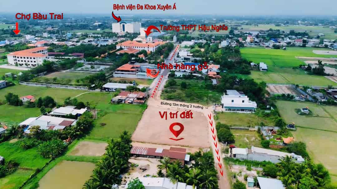Hỗ trợ trả góp lô đất 162,8m2 6 tháng 0% lãi suất, đất cao ráo, full thổ, sổ sạch mới năm 2025