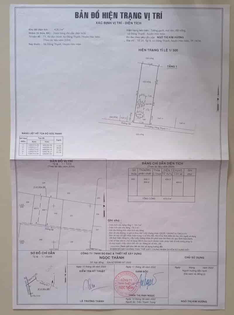 Bán lô đất 428m2 đông thạnh hóc môn làm kho xưởng xây trọ đầu tư