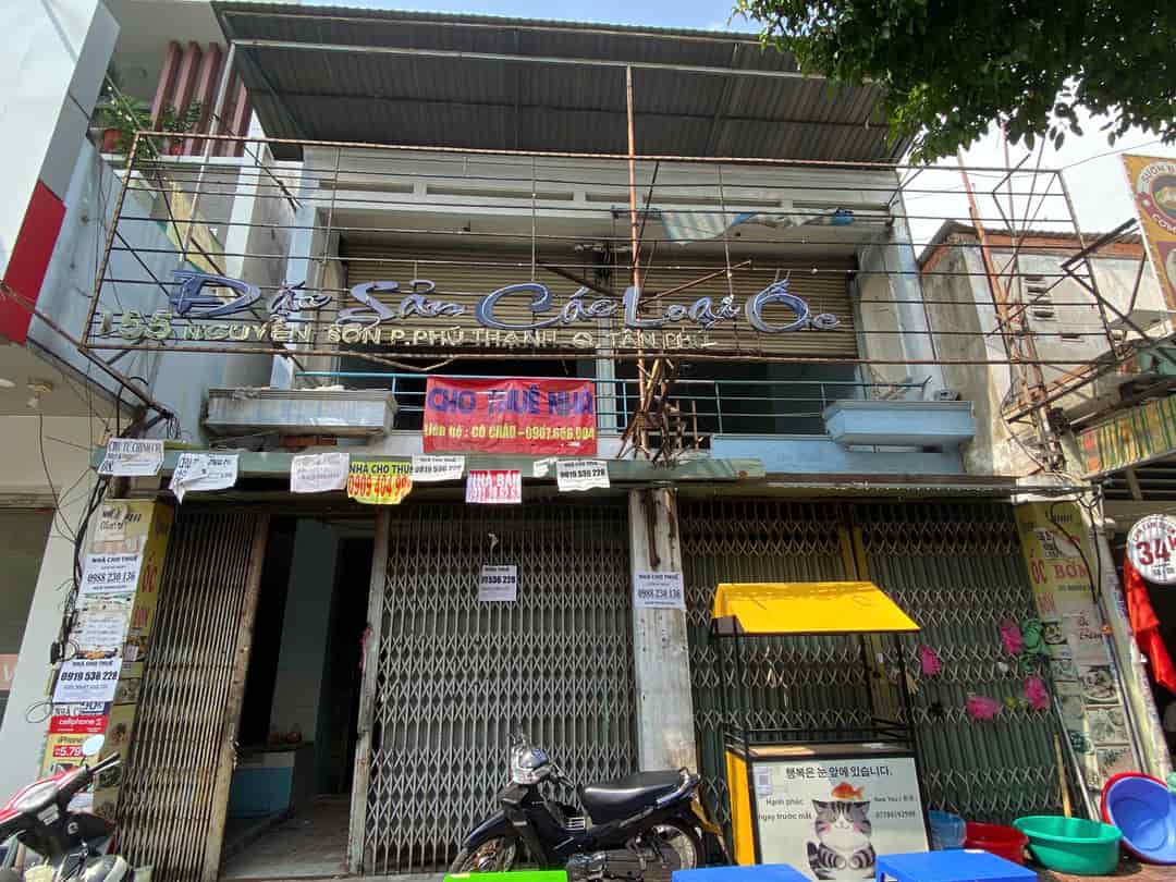 Cho thuê nhà mặt tiền Nguyễn Sơn, Tân Phú, vị trí đắc địa, phù hợp kinh doanh, 230m², 2 tầng, 60