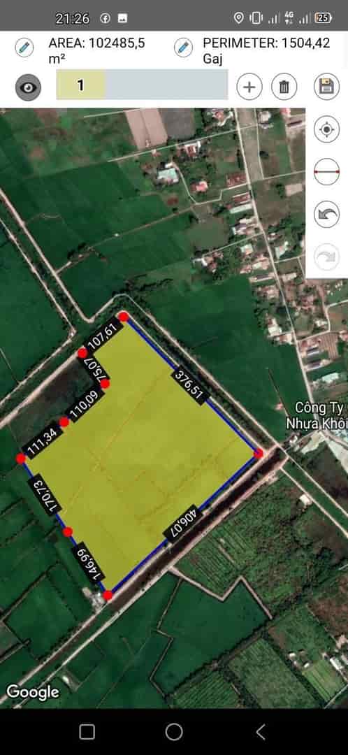103.000m2 Đất Nông Nghiệp Đức Hòa Long An, Đường DT823 - 100 Tỷ