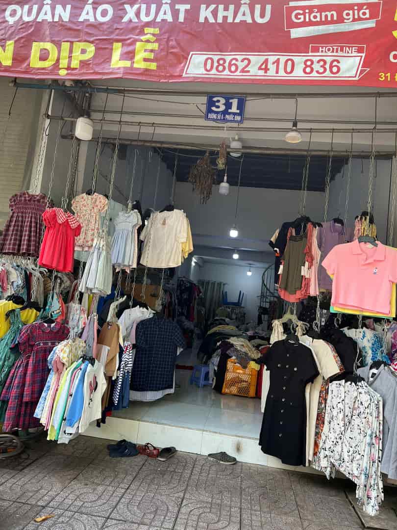 CẦN SANG GẤP SHOP THỜI TRANG HÀNG XUẤT KHẨU ĐA DẠNG NGƯỜI LỚN TRẺ EM TẠI TP THỦ ĐỨC