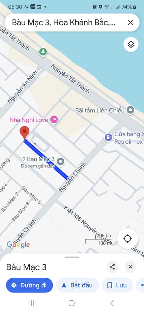 Bán Đất Đường Bàu Mạc 3 Cách Biển 200m Sát Nguyễn Chánh Thông Biển