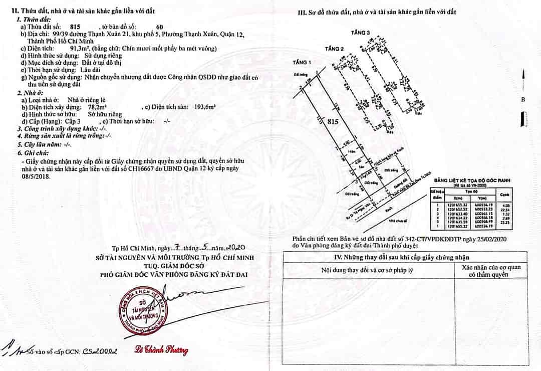 NHÀ ĐẸP, GIÁ TỐT, CẦN BÁN  CĂN NHÀ TẠI Đường Thạnh Xuân 21, P. Thạnh Xuân, Quận 12, HCM