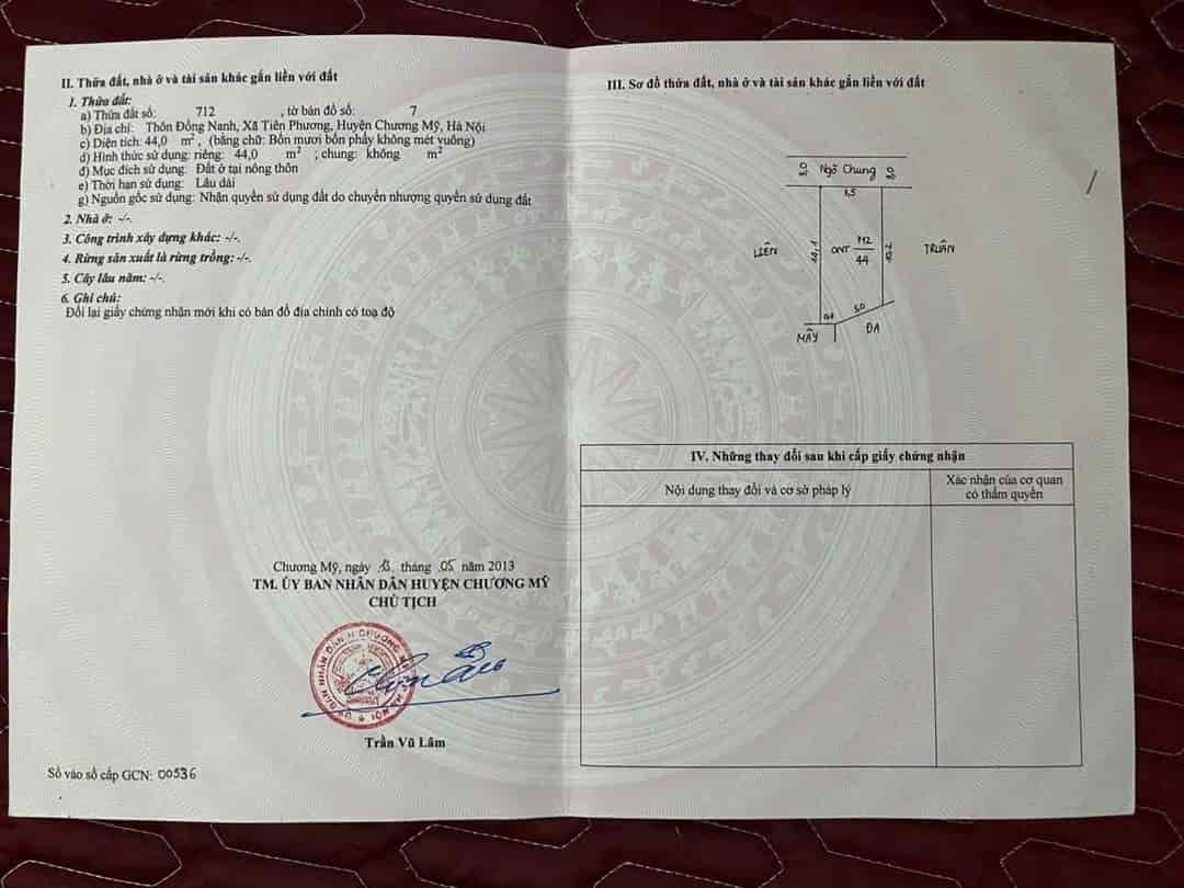 Hàng F0 lâu lâu quay lại thị trường 44m2 đẹp, nằm trong dãy nhà phố liền kề đồi họa sỹ tiên phương