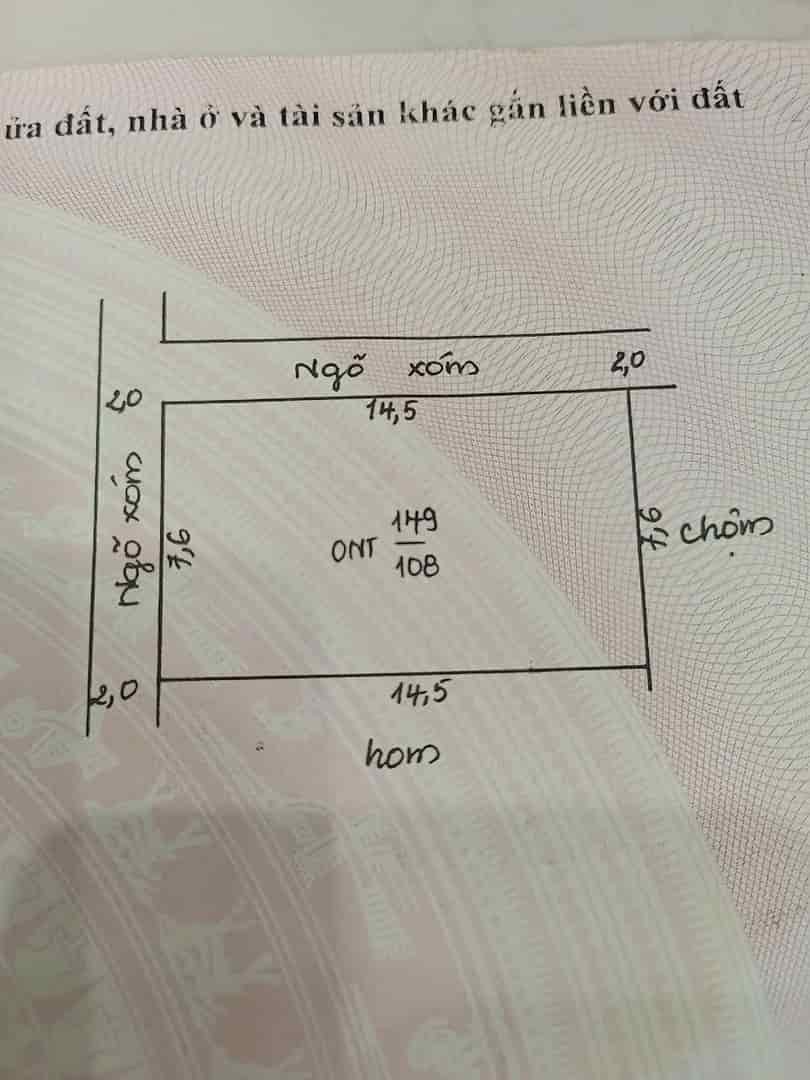 BÁN 108M2 LÔ GÓC 2 MẶT TIỀN, ĐƯỜNG OTO 2,5 TẤN ĐỖ CỬA