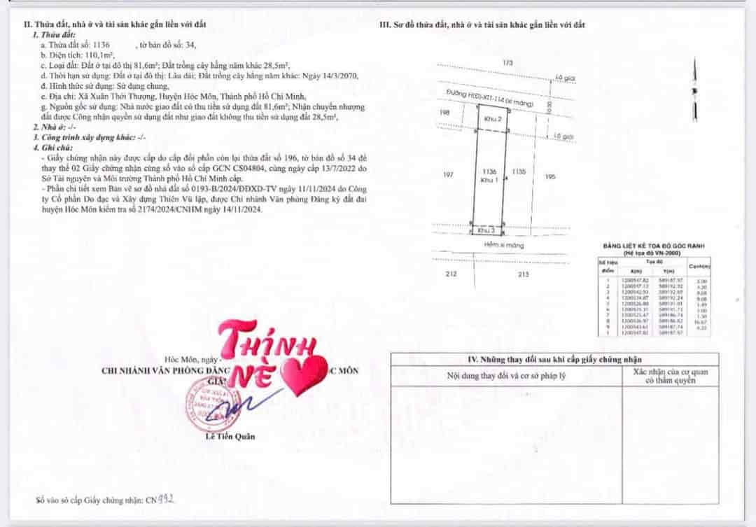 Bán gấp 110m2- giá chỉ 2 tỷ 800- kế bên chợ xuân thới thượng- hóc môn