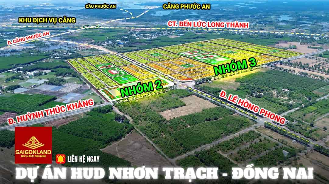 Đất nền dự án Hud Nhơn Trạch đất nền Khu đô thị liền kề Sân Bay và Cảng biển với giá dưới 2 tỷ