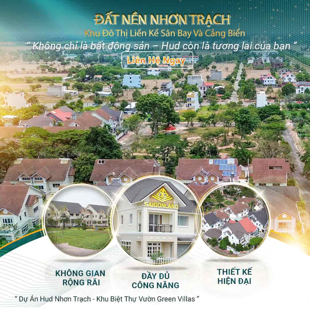 CẦN BÁN NHANH VÀI NỀN NHÀ VƯỜN THUỘC DỰ ÁN HUD NHƠN TRẠCH GIÁ THOÁT ĐỈNH