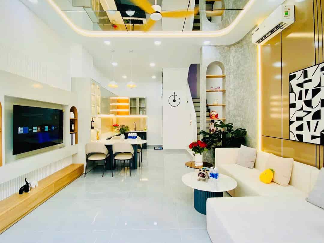 Bán nhà Phan Huy Ích, p12, Gò Vấp, xây mới, 3 phòng ngủ, ngang 4.5m, chỉ hơn 5 tỷ