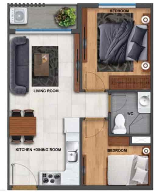 MỘT CĂN DUY NHẤT MỞ CỬA BƯỚC RA SÂN VƯỜN TẠI JAMILA KHANG ĐIỀN NTCB 8.5 TRIỆU