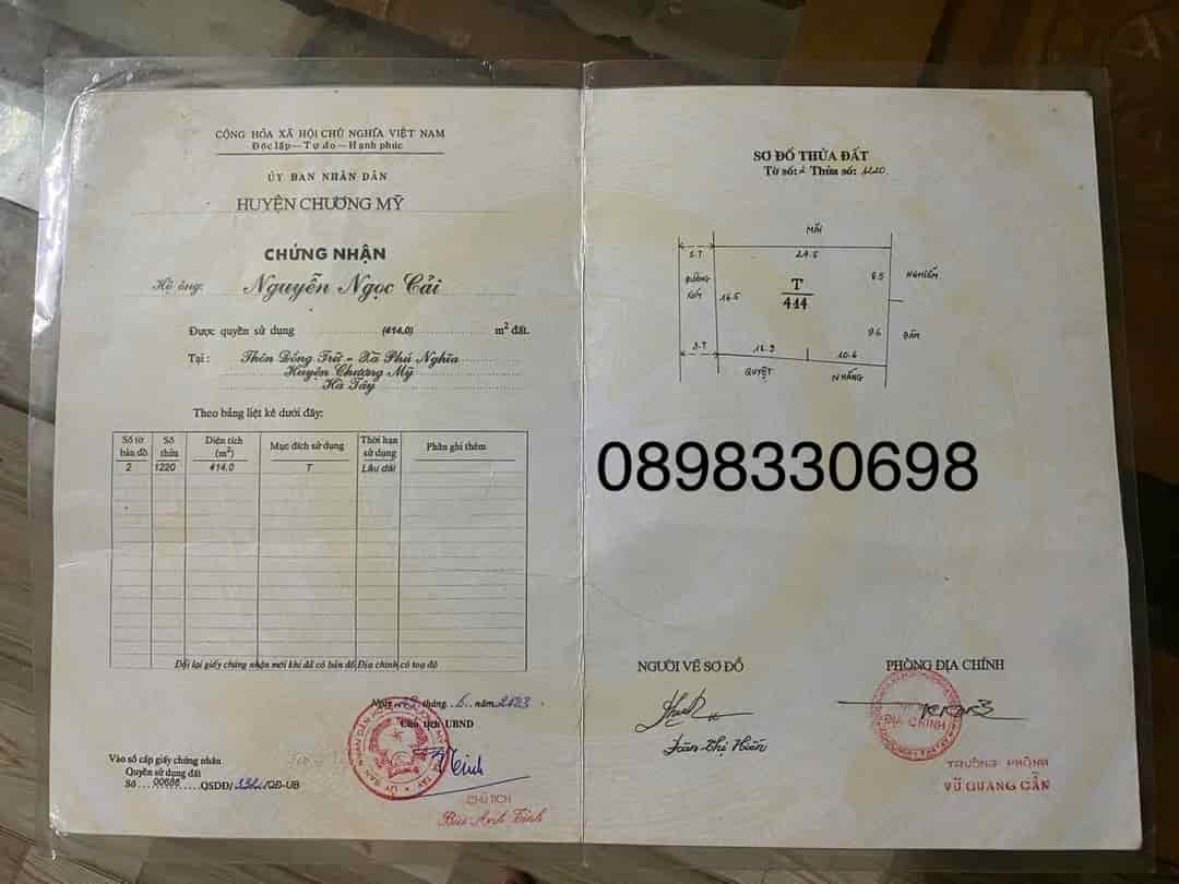 Chủ Cần Bán Gấp 80m Phú Nghĩa-Chương Mỹ-HN
Gíá Chỉ 40tr/m