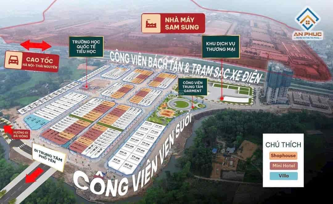 Mở bán đợt đầu dự án Homie City vị trí đối diện Samsung Phổ Yên Thái Nguyên
