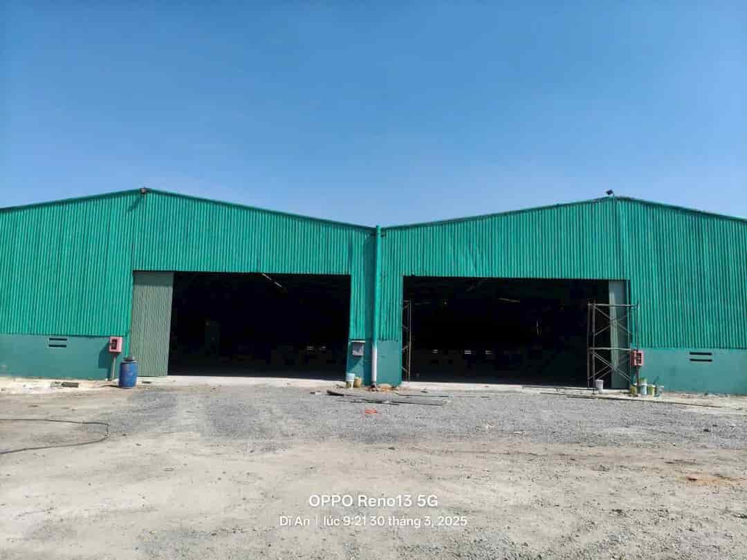 Cho thuê kho xưởng 5.000m² tại Dĩ An, Bình Dương – Giá chỉ 150 triệu/tháng, đường container, ưu tiên kho cơ
