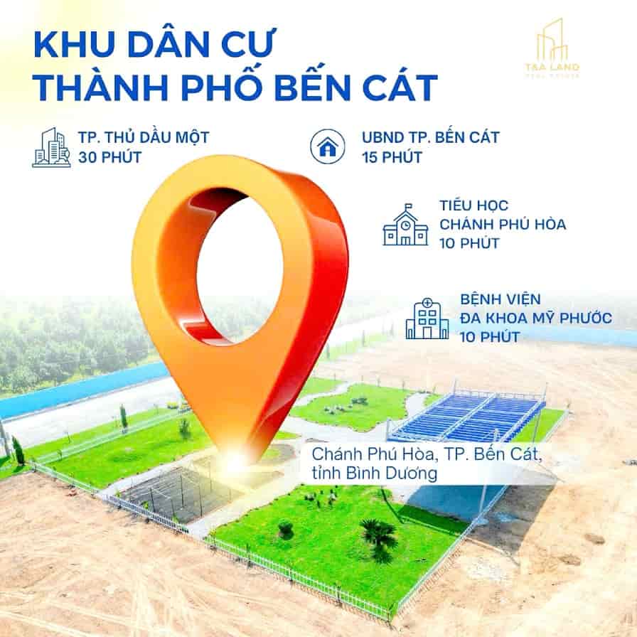 Đầu Tư Siêu Lời – Đất Nền Nhà Phố Tại Chánh Phú Hoà, TP. Bến Cát, Bình Dương.