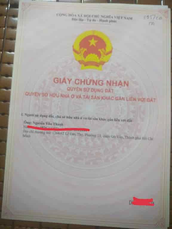 Chính chủ bán nhà số 309/9 đường Lê Văn Khương, Phường Thới An, Quận 12