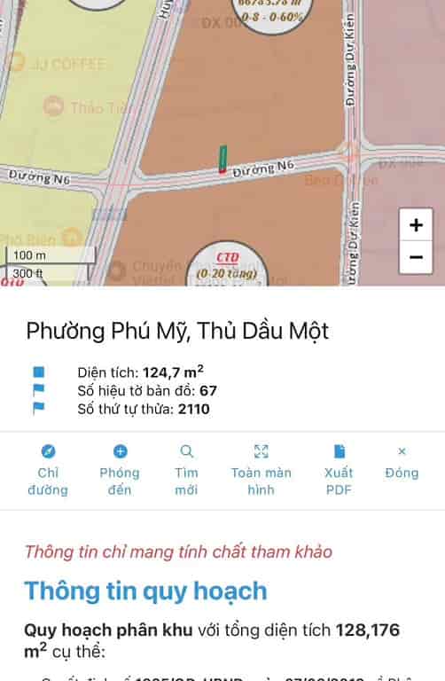 Chính chủ cần bán lô đất đẹp phường Phú Mỹ, tp Thủ Dầu Một, tỉnh Bình Dương