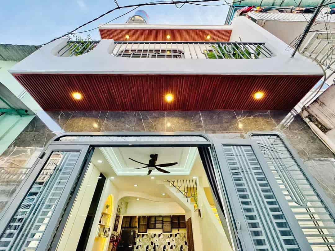 Bán Gấp, Nhà Bình Thạnh, Cạnh đại học Văn Lang 56m2 Giá 3tỷ688 1 sẹc oto tải Nguyễn Văn Đậu, SHR