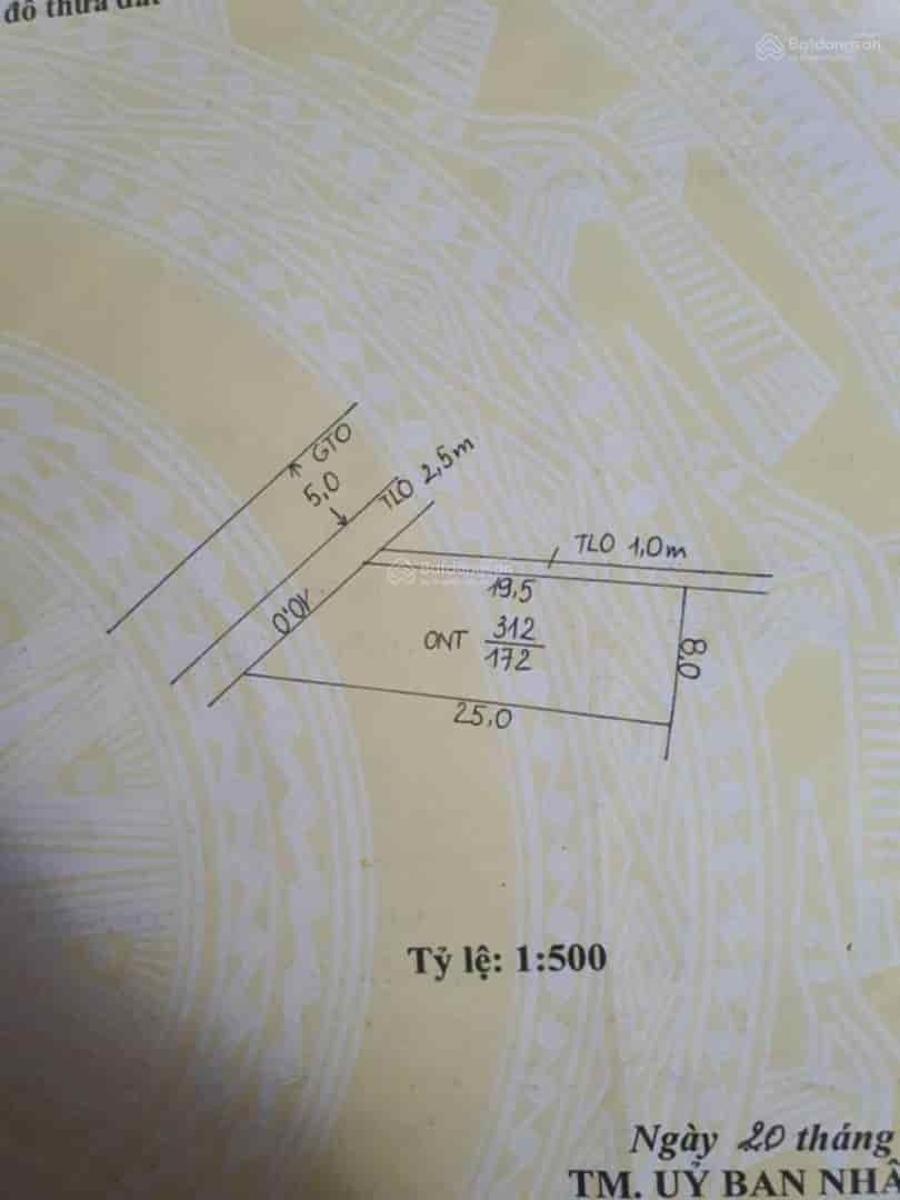 Bán đất full thổ cư Xuân Quan diện tích 173m2, mt 10m được tách 2 sổ 50tr/m2