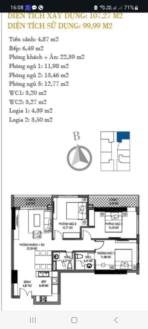 BÁN CĂN GÓC TÒA R3 SUNSHINE RIVERSIDE 100M2 VIEW SÔNG HỒNG CẦU NHẬT TÂN