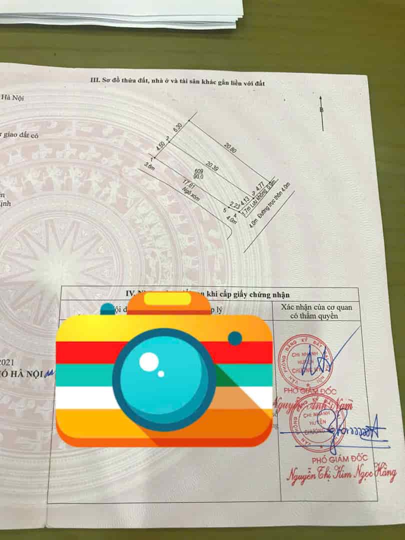 CC cần bán lô đất 90m full thổ cư tại phú nghĩa chương mỹ hà nội