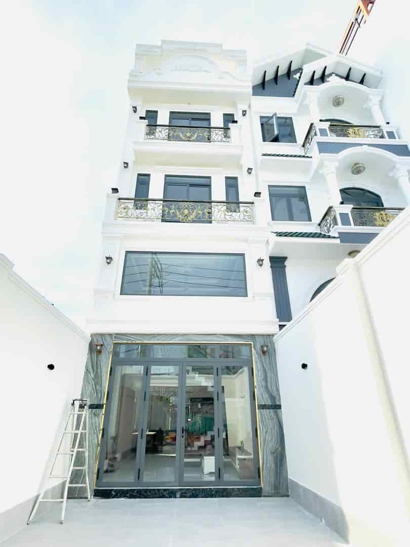 Bán Nhà Ngay Khu Cá Sấu Hoa Cà HBC thủ đức, gần 100m2, 5 tầng nhag mới 100% full nôi thất