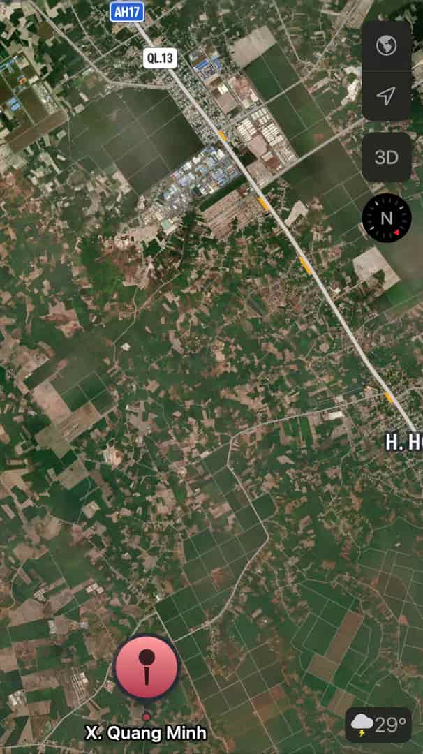BÁN 3,5 SÀO ( 75 X 45 = 3.450m2 ) GÓC 2 MẶT TIỀN LỘ NHỰA CHƠN THÀNH CHỈ 890TR
