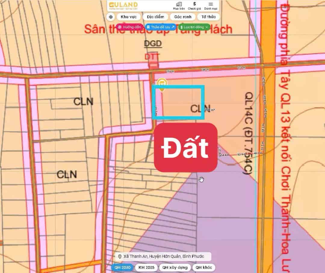 SỈ 5 SỔ ĐẤT THỔ CƯ 25X56, 1.400M2 GẦN QUỐC LỘ DÂN CƯ HIỆN HỮU BÁN ĐÚNG 198 TRIỆU 1 SỔ