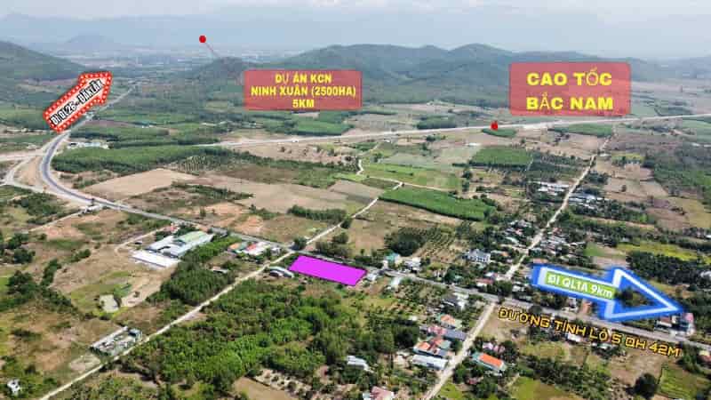 BÁN GẤP 2 LÔ ĐẤT MẶT ĐƯỜNG TỈNH LỘ 5 NINH TÂN - NINH HOÀ QUY HOẠCH MỚI GẦN NÚT GIAO CAO TỐC BẮC NAM