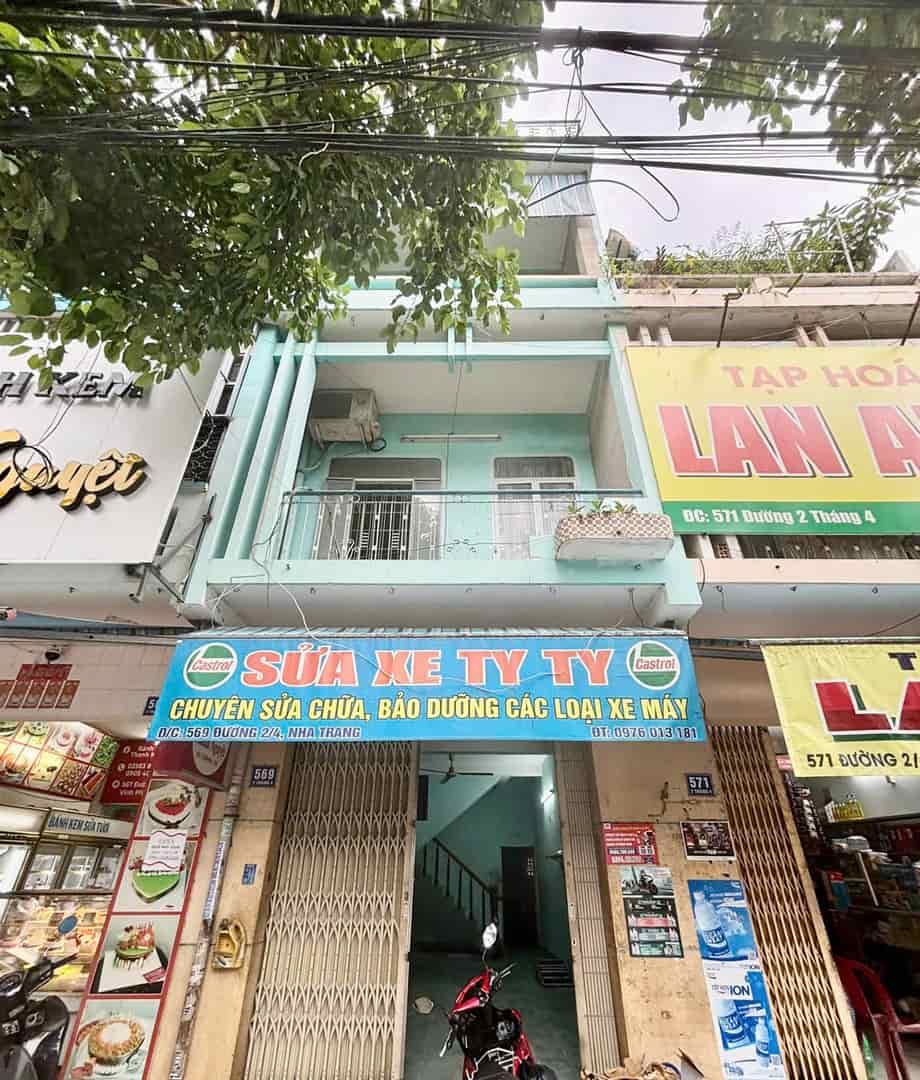 BÁN NHÀ 4 TẦNG MẶT TIỀN ĐƯỜNG 2/4 - HÒN CHỒNG - NHA TRANG