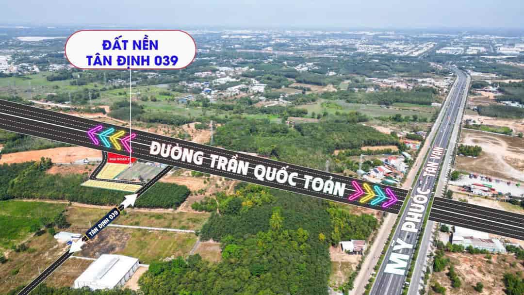 ĐẤT TÂN ĐỊNH BẾN CÁT NGAY CỔNG SAU ĐẠI NAM CHỈ 7XX
