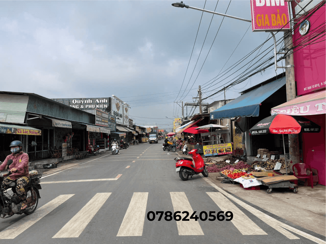 Bán đất Tân Định – Bến Cát, Bình Dương Mặt tiền đường nhựa 10m Sổ hồng riêng