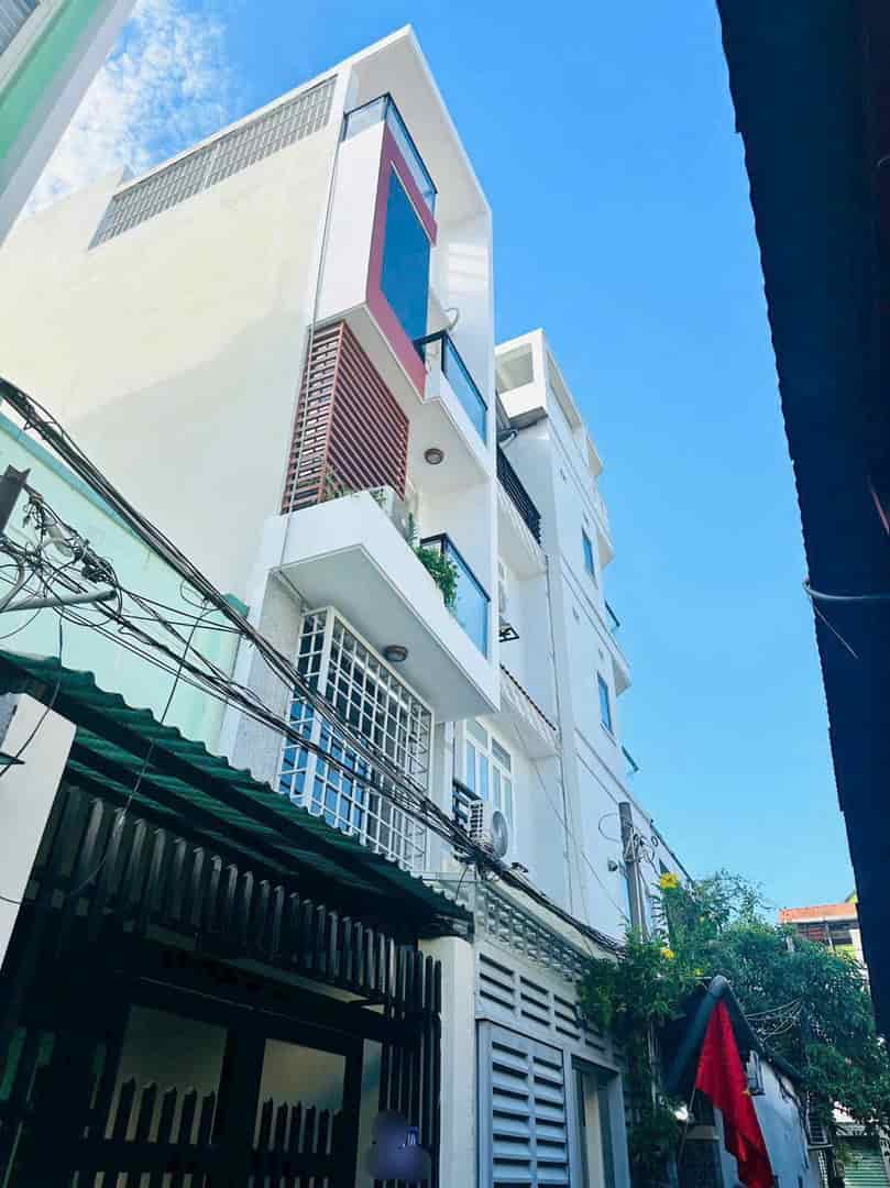 SIÊU PHẨM nhà 43m2 Đồng Đen, P10, Tân Bình gần chợ Tân Bình. Xây 1 trệt 2 lầu, giá 3 tỷ 850, hẻm 6m