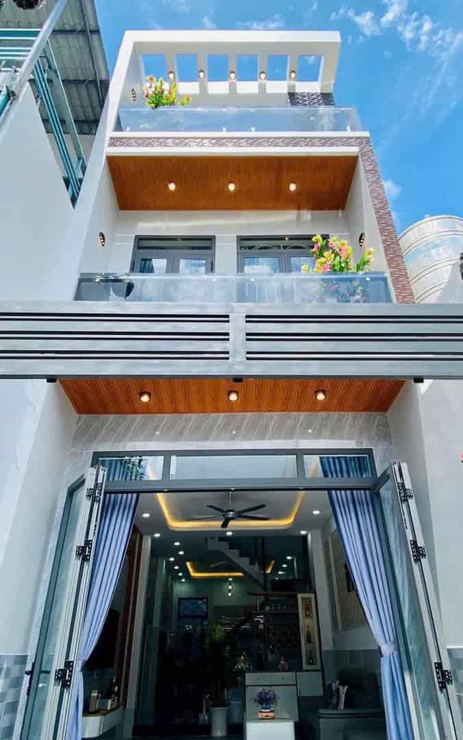 Nhà hoàn công - nhà 70m2 Huỳnh Tấn Phát, Q7 gần cầu Phú Mỹ. Giá 3 tỷ 350, xây 1 trệt 2 lầu, SHR