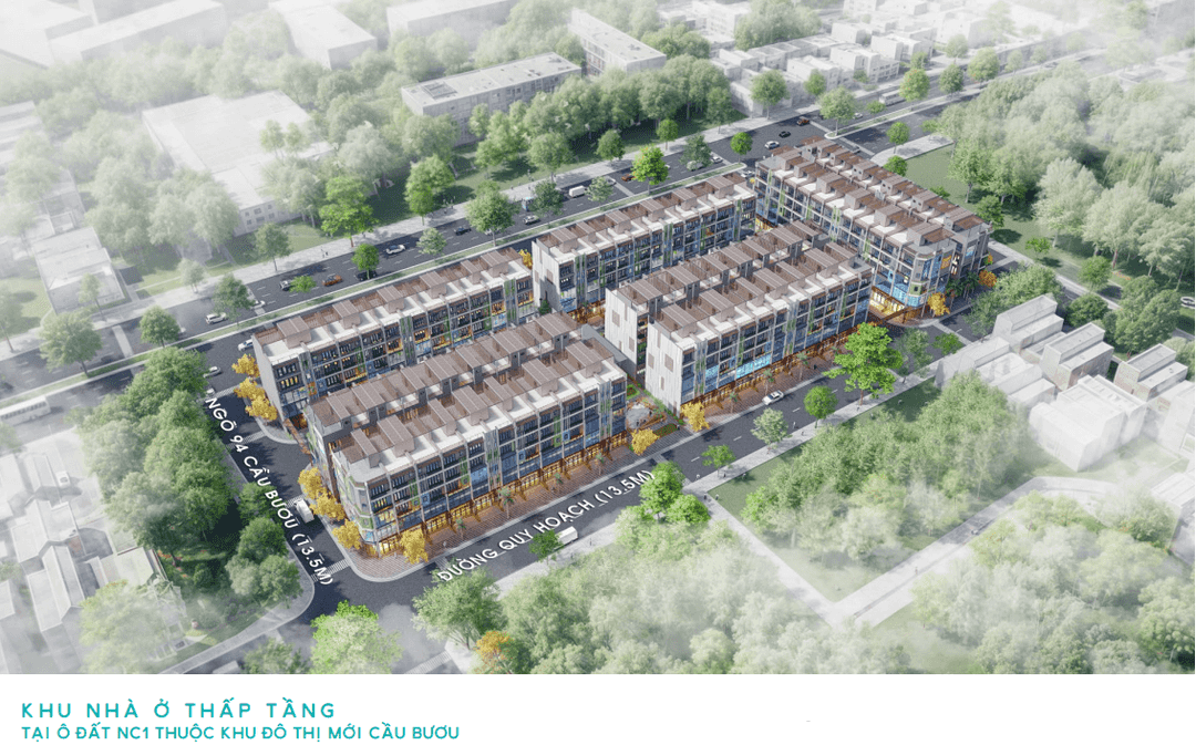 Hiếm có Liền kề NC1 Cầu Bươu 81m² , View thoáng biệt thự, Giá đầu tư chỉ 160 triệu/m²