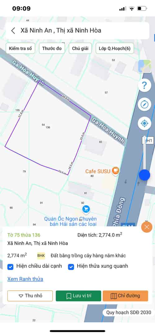 BÁN ĐẤT NGỌC SƠN, NINH AN, GẦN GA HÒA HUỲNH, KCN DỐC ĐÁ TRẮNG, KĐT ĐÔNG BẮC NINH HÒA