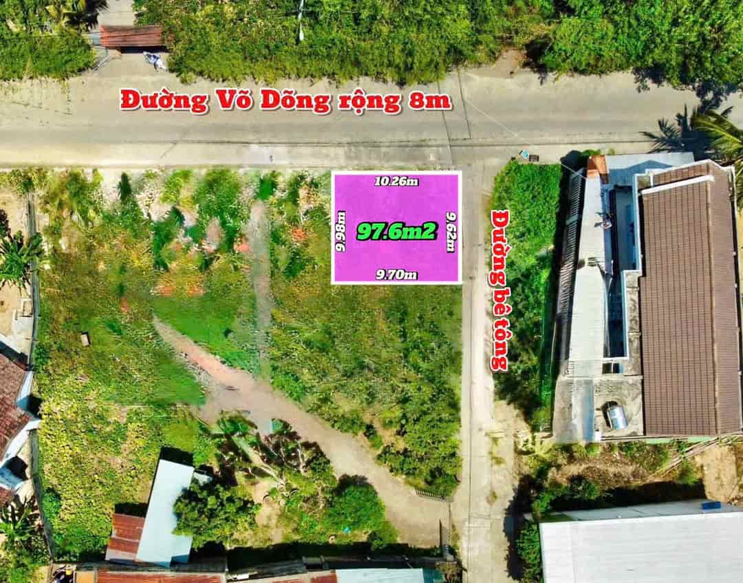 Cần bán lô góc mặt đường 8m vừa ở vừa kinh doanh buôn bán 
 - Đất thuộc xã Vĩnh Trung ( phường Tây Nha Trang