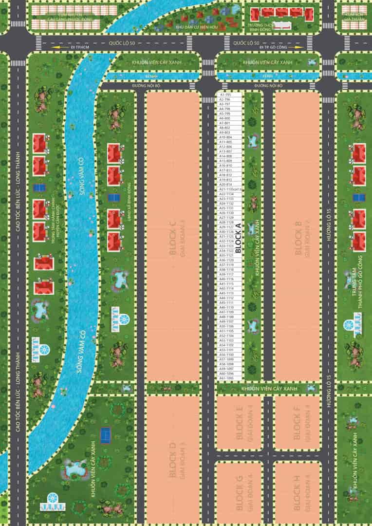 BÁN GẤP LÔ ĐẤT MẶT TIỀN QL50, GÒ CÔNG, 100M², SỔ RIÊNG, THỔ CƯ 100%, CHỈ 500 TRIỆU