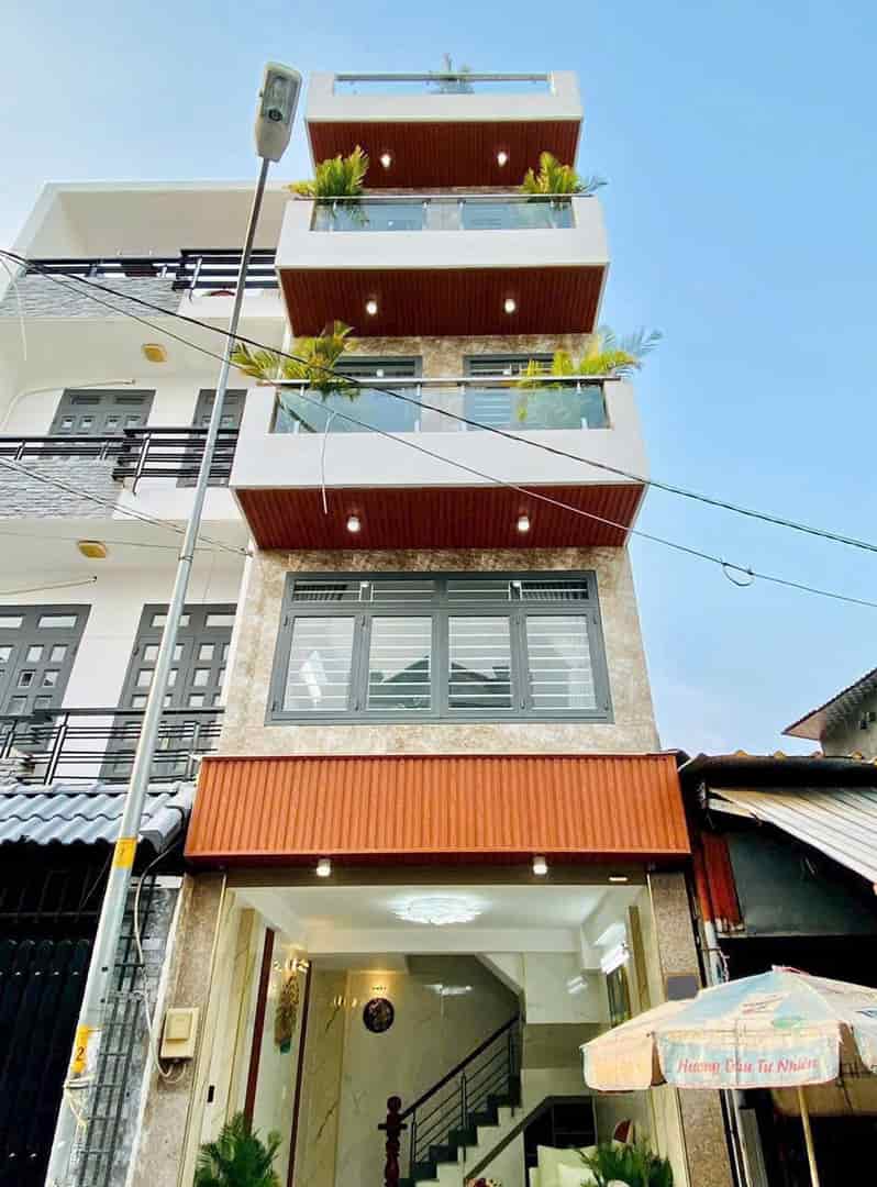 Siêu Hiếm Nhà 1 Trệt 3 Lầu Hoàng Sa Tân Bình 55m2 Giá 2 Tỷ 850 gần bờ kè. Hẻm 5m. Sổ riêng