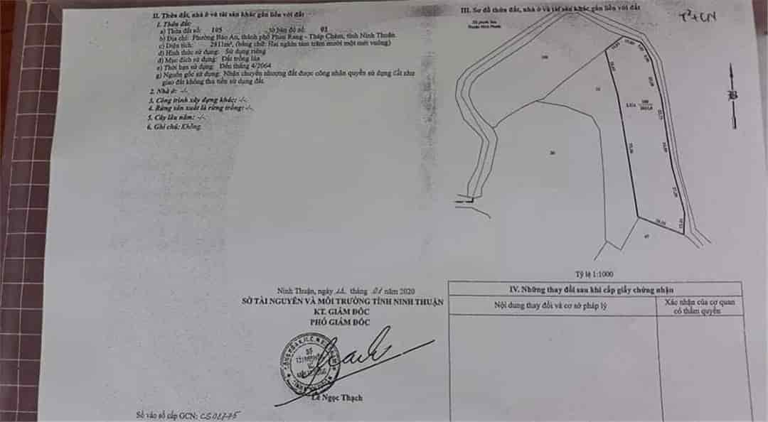 CHÍNH CHỦ CẦN BÁN LÔ ĐẤT SIÊU TIỀM NĂNG TẠI Phường Bảo An , Tp  Phan Rang - Tháp Chàm