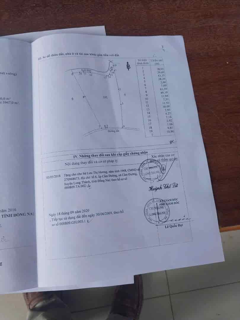 Chính chủ cần bán nhanh 4000m2 đất tại xã Cẩm Đường, Long Thành, Đồng Nai
